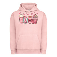 Pigment Salmon mother's day floral coffee cups Urban Hoodie - Zillion Design Studio