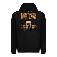 Black leopard junkie messy bun Premium Hoodie - Zillion Design Studio