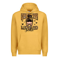 Mustard leopard junkie messy bun Premium Hoodie - Zillion Design Studio