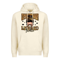 Sandshell leopard junkie messy bun Premium Hoodie - Zillion Design Studio