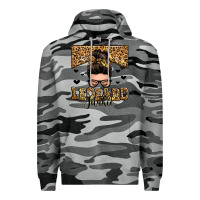 Slate Camo leopard junkie messy bun Premium Hoodie - Zillion Design Studio