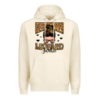 Tofu leopard junkie messy bun Premium Hoodie - Zillion Design Studio