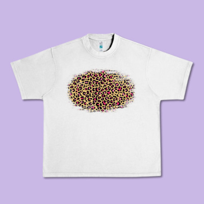 Leopard Pattern Urban Heavy Tee Designed By Ranaportraitstore