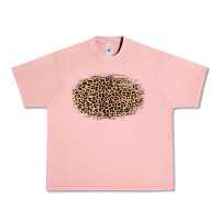 Salmon Leopard Pattern Urban Heavy Tee - RanaPortraitStore