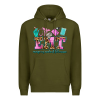 Army Green emt emergency medical technician Premium Hoodie - AdoDesignShop