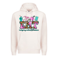 Pale Pink emt emergency medical technician Premium Hoodie - AdoDesignShop