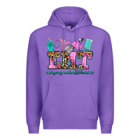 Purple emt emergency medical technician Premium Hoodie - AdoDesignShop