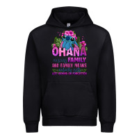Black ohana means family Urban Hoodie - Zillion Design Studio