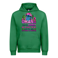 Emerald ohana means family Urban Hoodie - Zillion Design Studio