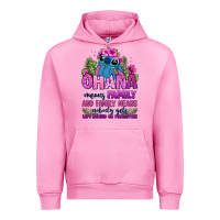 Fuchsia Pink ohana means family Urban Hoodie - Zillion Design Studio