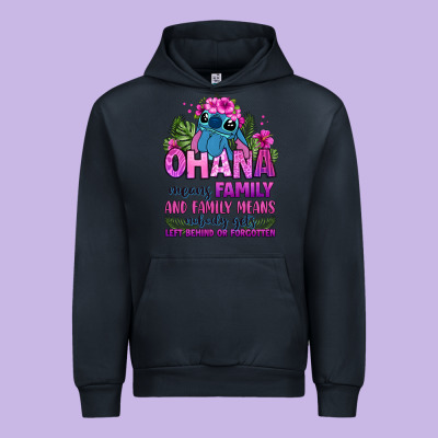Ohana Means Family Urban Hoodie Designed By Zillion Design Studio