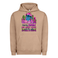 Pigment Burro ohana means family Urban Hoodie - Zillion Design Studio
