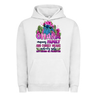 Pigment Lunar Rock ohana means family Urban Hoodie - Zillion Design Studio