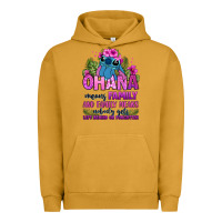Pigment Peanut Butter ohana means family Urban Hoodie - Zillion Design Studio