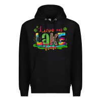 Black living on lake time Premium Hoodie - Zillion Design Studio