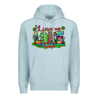 Blue Mist living on lake time Premium Hoodie - Zillion Design Studio