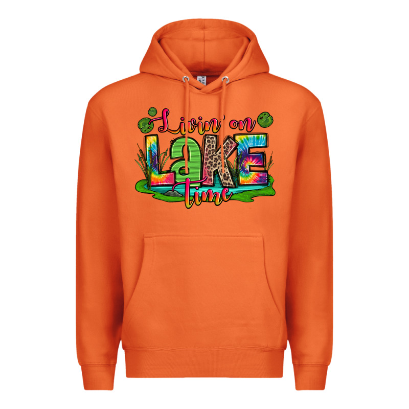Living On Lake Time Premium Hoodie by Zillion Design Studio | Teevron