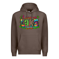 Coffee living on lake time Premium Hoodie - Zillion Design Studio