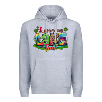 Heather Grey living on lake time Premium Hoodie - Zillion Design Studio