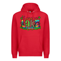 Red living on lake time Premium Hoodie - Zillion Design Studio