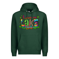 Sports Green living on lake time Premium Hoodie - Zillion Design Studio