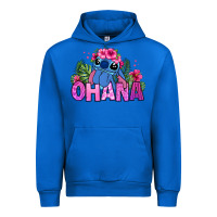 Cobalt ohana stitch Urban Hoodie - Zillion Design Studio