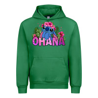 Emerald ohana stitch Urban Hoodie - Zillion Design Studio