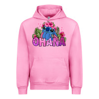 Fuchsia Pink ohana stitch Urban Hoodie - Zillion Design Studio