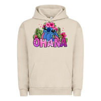 Pigment French Oak ohana stitch Urban Hoodie - Zillion Design Studio