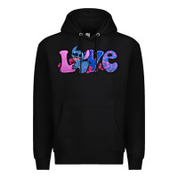 Black love stitch Premium Hoodie - Zillion Design Studio