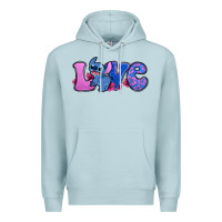 Blue Mist love stitch Premium Hoodie - Zillion Design Studio