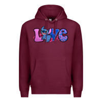 Burgundy love stitch Premium Hoodie - Zillion Design Studio