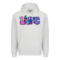 Dove Grey love stitch Premium Hoodie - Zillion Design Studio