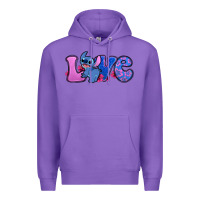 Purple love stitch Premium Hoodie - Zillion Design Studio