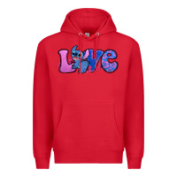 Red love stitch Premium Hoodie - Zillion Design Studio