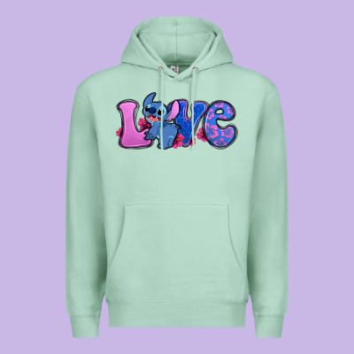 Love Stitch Premium Hoodie Designed By Zillion Design Studio