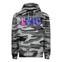 Slate Camo love stitch Premium Hoodie - Zillion Design Studio