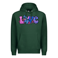 Sports Green love stitch Premium Hoodie - Zillion Design Studio
