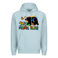 Blue Mist mama bear autism Premium Hoodie - Zillion Design Studio