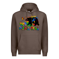Coffee mama bear autism Premium Hoodie - Zillion Design Studio