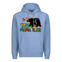 Colony Blue mama bear autism Premium Hoodie - Zillion Design Studio
