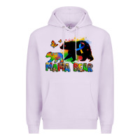 Lilac mama bear autism Premium Hoodie - Zillion Design Studio