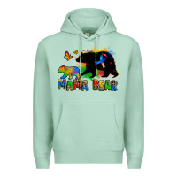 Seafoam mama bear autism Premium Hoodie - Zillion Design Studio