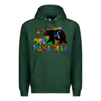 Sports Green mama bear autism Premium Hoodie - Zillion Design Studio