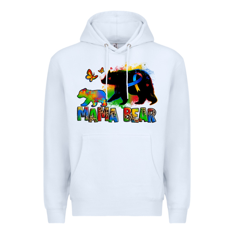 Mama Bear Autism Premium Hoodie by Zillion Design Studio | Teevron