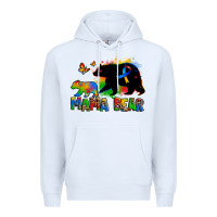 White mama bear autism Premium Hoodie - Zillion Design Studio