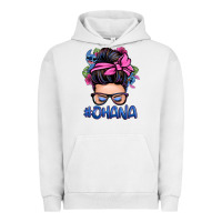 Pigment Lunar Rock ohana stitch messy bun Urban Hoodie - Zillion Design Studio