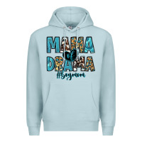 Blue Mist mama of drama boy mom Premium Hoodie - Zillion Design Studio