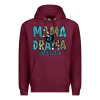 Burgundy mama of drama boy mom Premium Hoodie - Zillion Design Studio