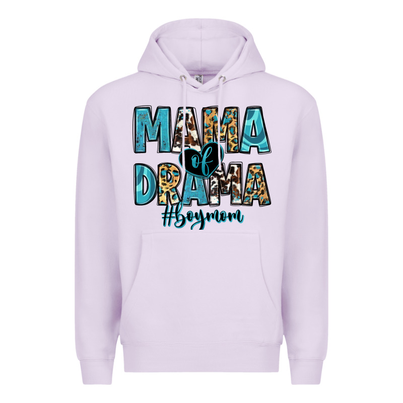 Mama Of Drama Boy Mom Premium Hoodie by Zillion Design Studio | Teevron